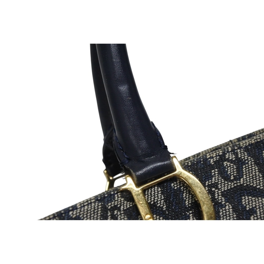 Christian Dior Trotter Handbag Navy Blue Galliano - Picture 4 of 10